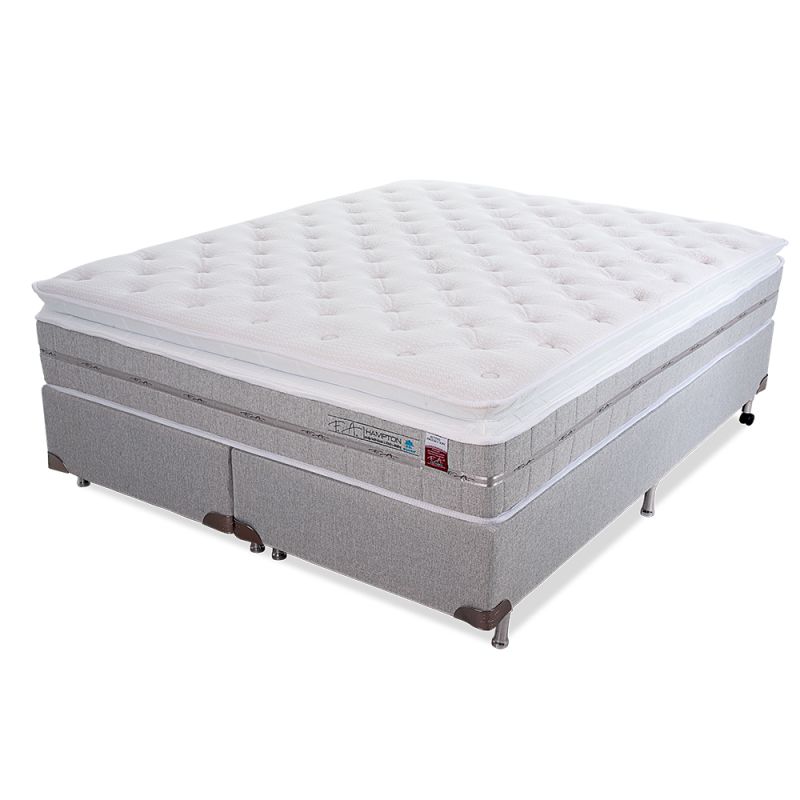 Colchão e Box King Molas Ensacadas Espuma Viscoelástica 193x203x70cm - Hampton
