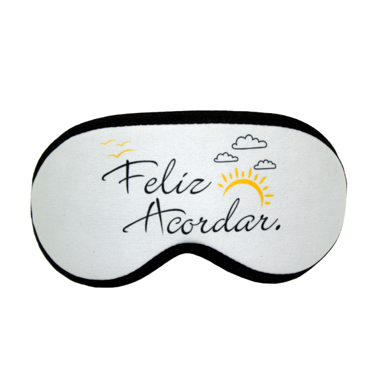 Máscara para Dormir Tapa Olho Feliz Acordar - F.A. Colchões