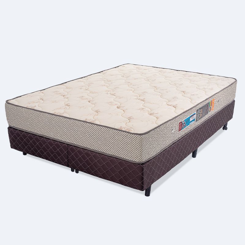 Colchão e Box King Espuma D33 Certificada 193x203x59cm - Ícaro