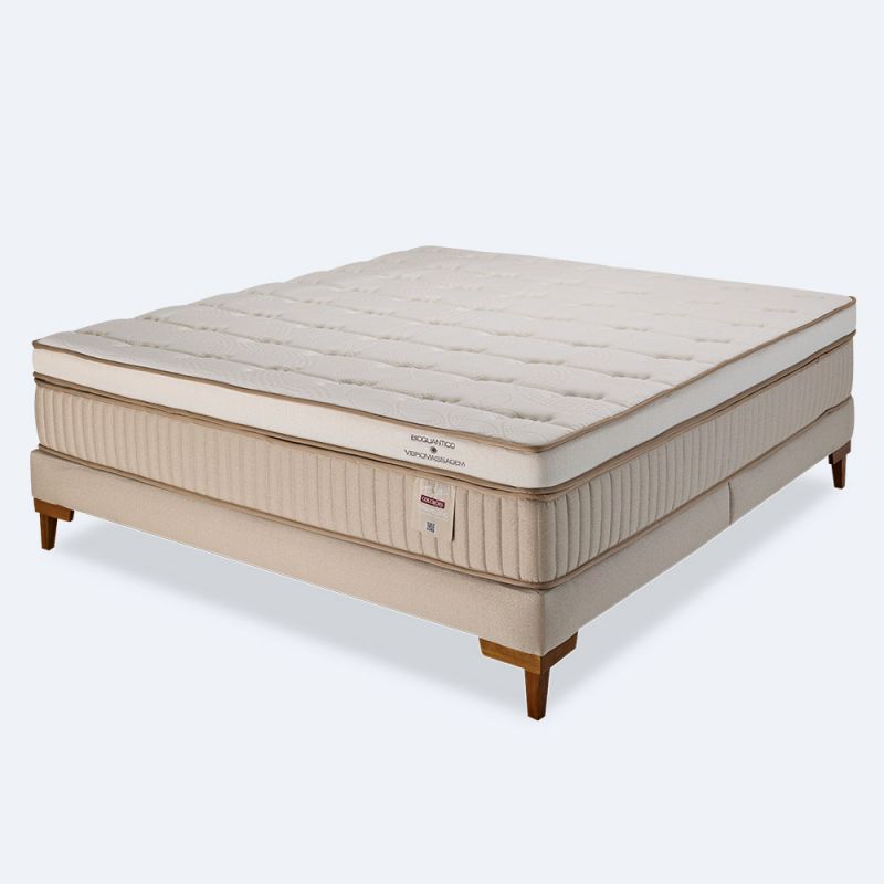 Cama Box Queen Molas Ensacadas Vibro massagem 158x198x71cm - Terapeutic