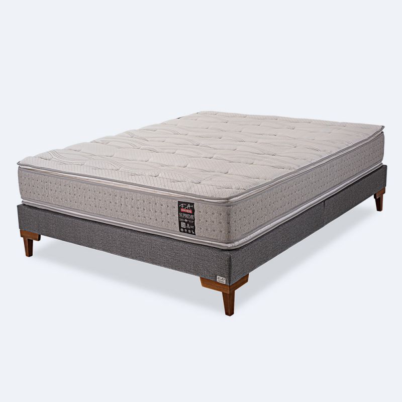 Cama Box Queen Espuma D33 Viscoelástica 158x198x62cm - Supreme
