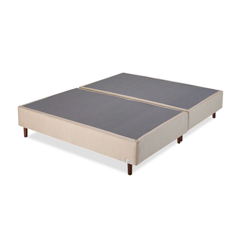 Cama Box Bege Queen 158x198x34 - F.A. Colchões