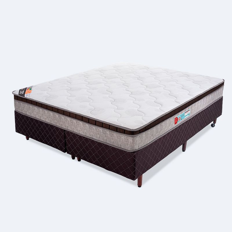 Cama Box Queen Molas Ensacadas 158x198x57cm - Top Suport