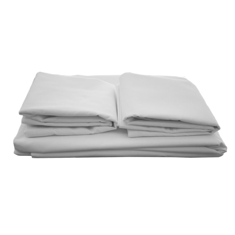 Jogo de Cama King Percal 180 Fios Branco 193x203 3 Peças - Sereno