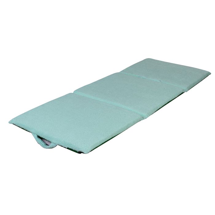 Colchonete de Espuma Tecido Atoalhado Verde 55x141x3cm - Pratik Sol