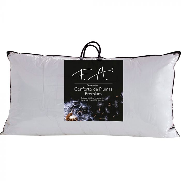Travesseiro Conforto de Plumas Fibra Extra Premium 50x90cm