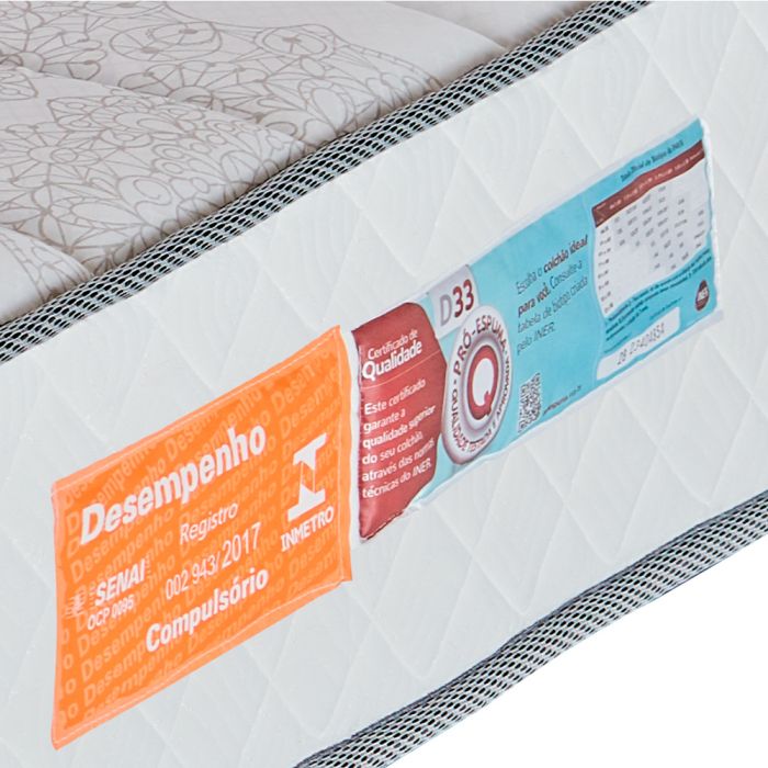 Colchão Casal 138x188x25cm Espuma D33 - Fit - FA Colchões