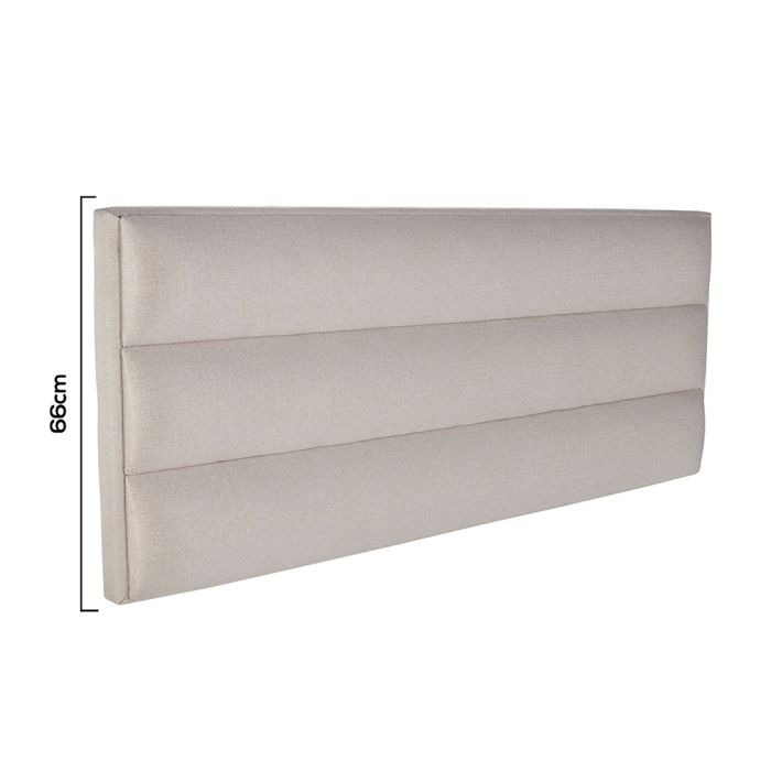 Painel Premium Wave Bege Casal 138x66cm