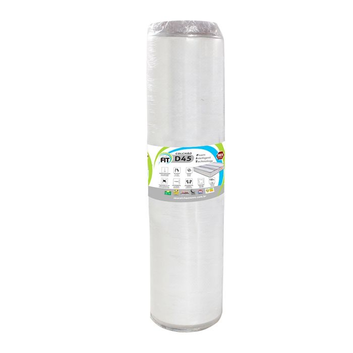 Colchão Casal Enrolado 138x188x17cm Espuma D45 - Fit