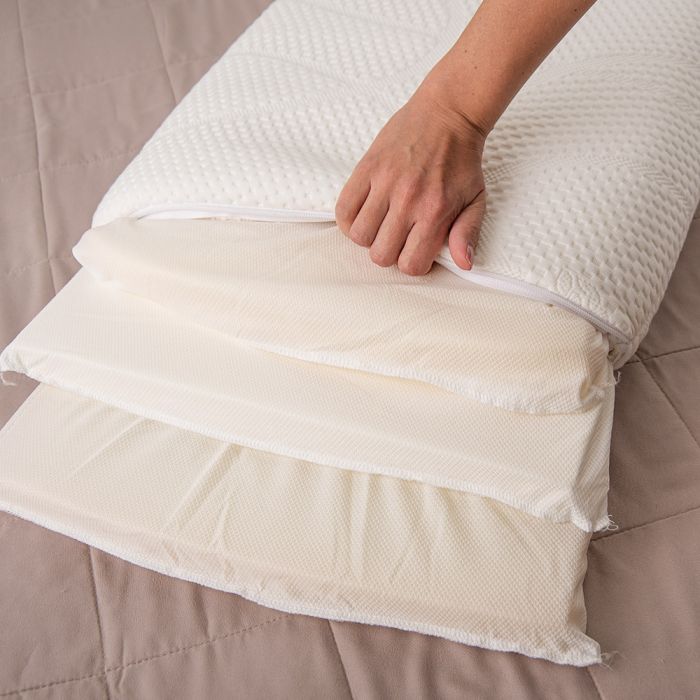 Travesseiro Premium 3 Camadas Viscoelástica Látex Hipersoft 50x70cm - Adaptive