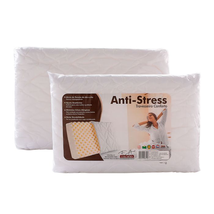 Travesseiro Anti-stress Gomos Massageadores 50x70cm