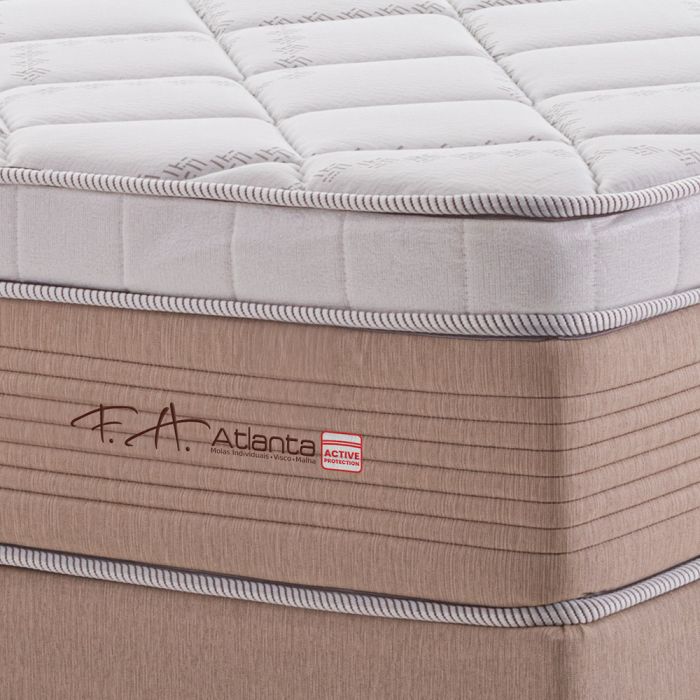 Colchão Queen Espuma Viscoelástica Molas Ensacadas 158x198x30cm - Atlanta