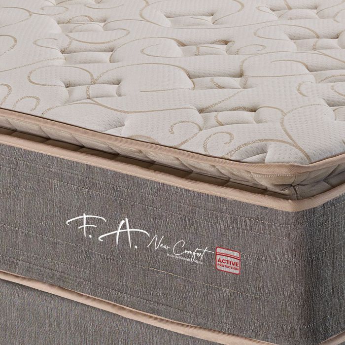Colchão Queen Molas Ensacadas e Pillow Top New Comfort 158x198cm F.A. Colchões