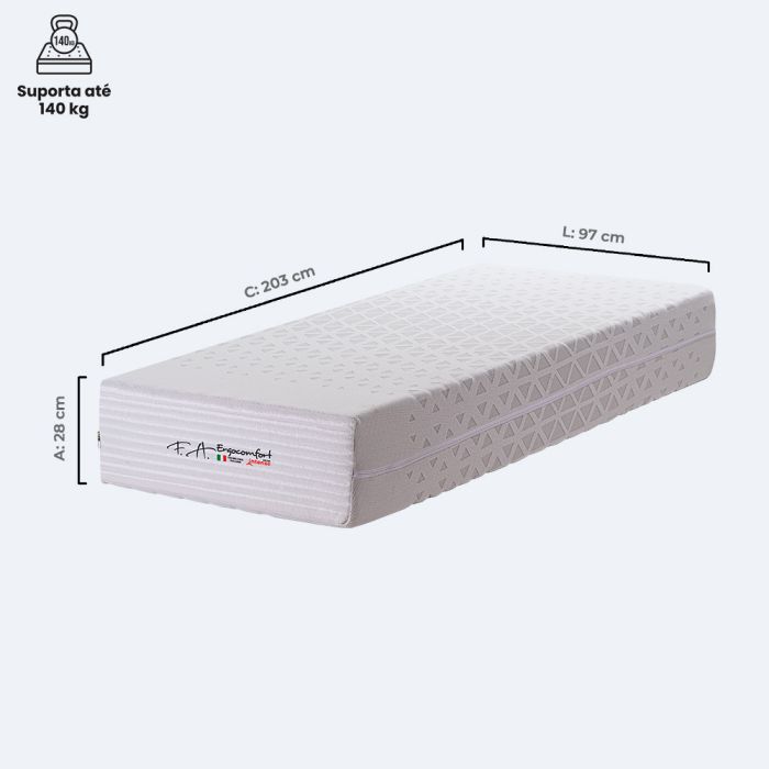 Colchão Twin Espuma Soft D40 97x203x28cm - Ergocomfort