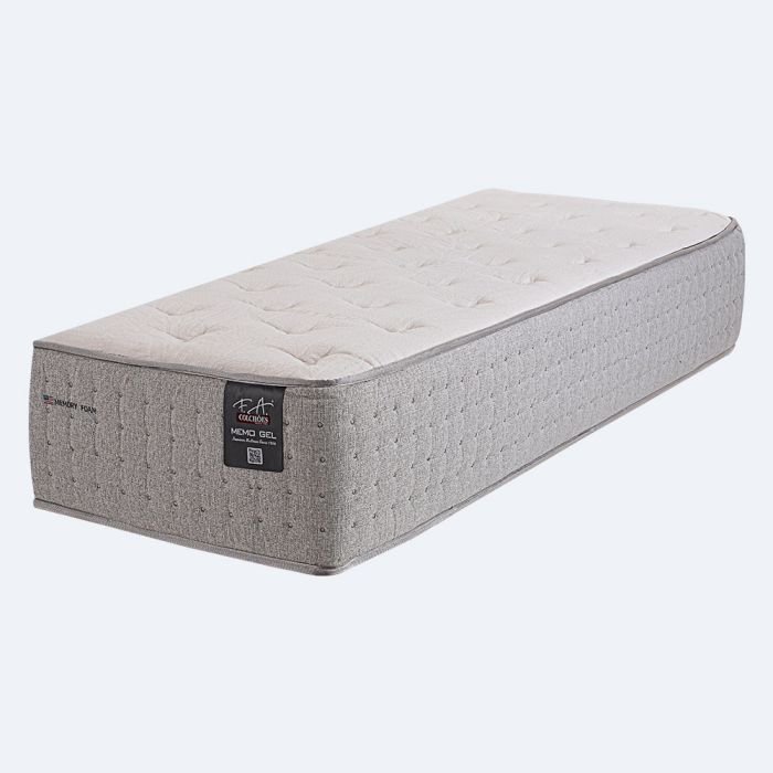 Colchão Twin Espuma Viscoelástica Molas Ensacadas 97x203x36 - MemoGel 