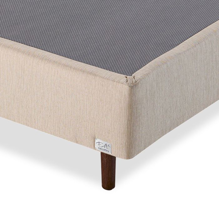 Cama Box Bege Queen 158x198x34 - F.A. Colchões