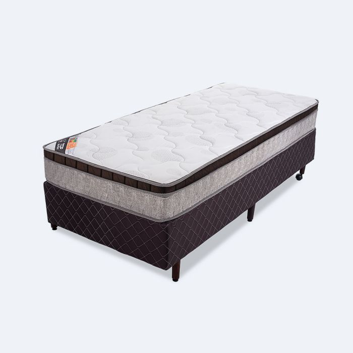 Cama Box Solteiro Molas Ensacadas 88x188x57cm - Top Suport