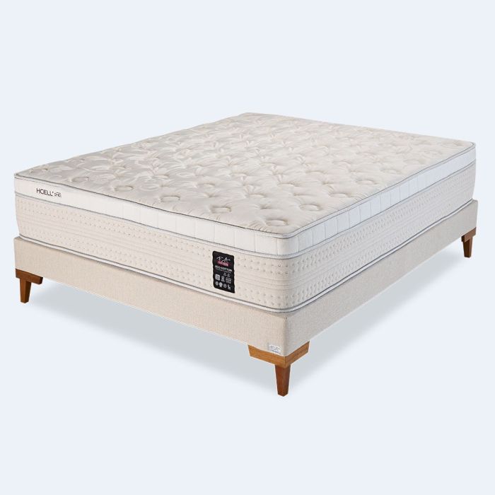 Cama Box Casal Hcell D40 Molas Ensacadas 138x188x68cm - Eco Cotton